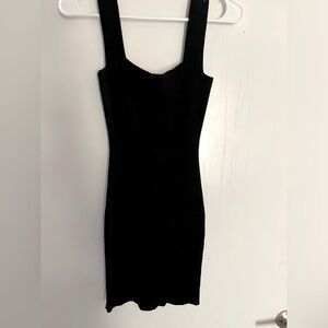 Black knit dress